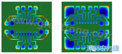 通過仿真，可以快速簡單地重新設(shè)計并計算不同圖形布局所得到的厚度均勻性-深圳宏力捷