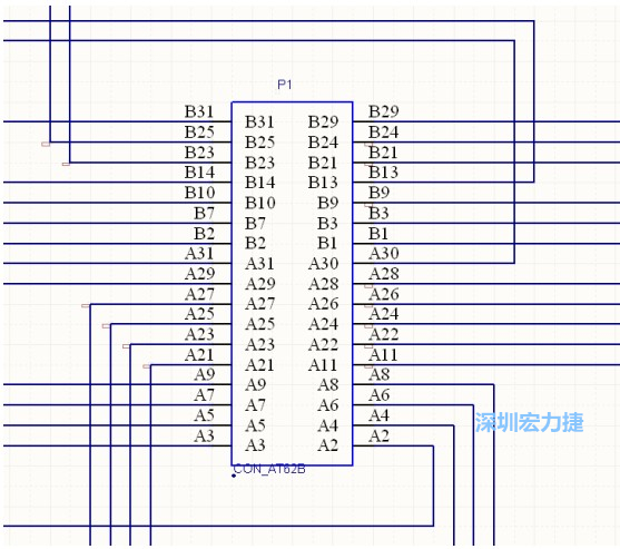 雙擊 1.SchDoc，文件可以被正常打開，下圖是其中的一部分：