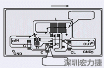 圖2：升壓電路的PCB設(shè)計示例。