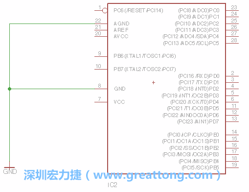 排針的用途是連接微控制器的輸出和輸入，它提供了一個平臺給焊線和針腳。