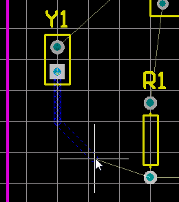  圖26 手動(dòng)布線檢查文檔工作區(qū)底部的層標(biāo)簽。